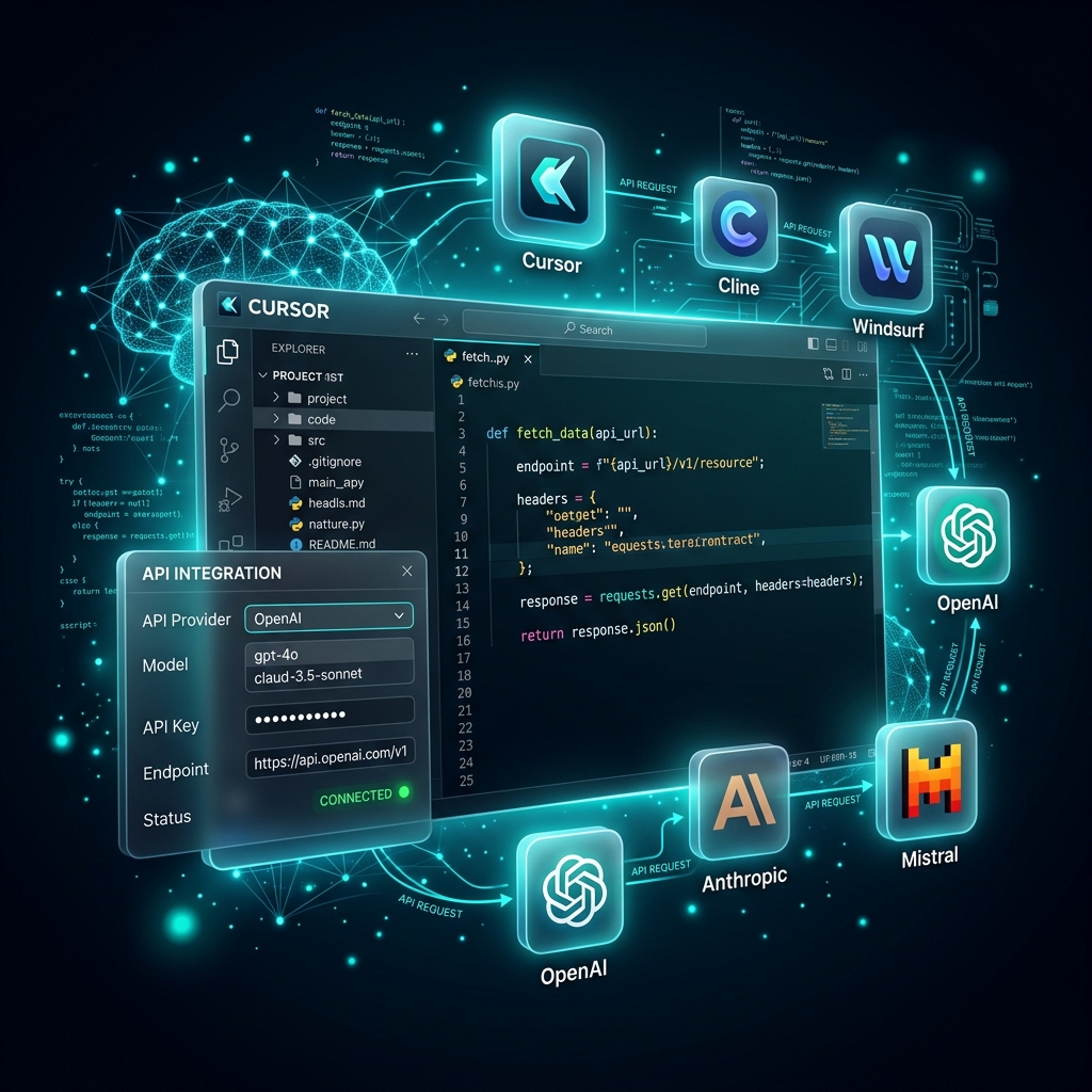 How to Use Izzi API with Cursor, Cline & Windsurf